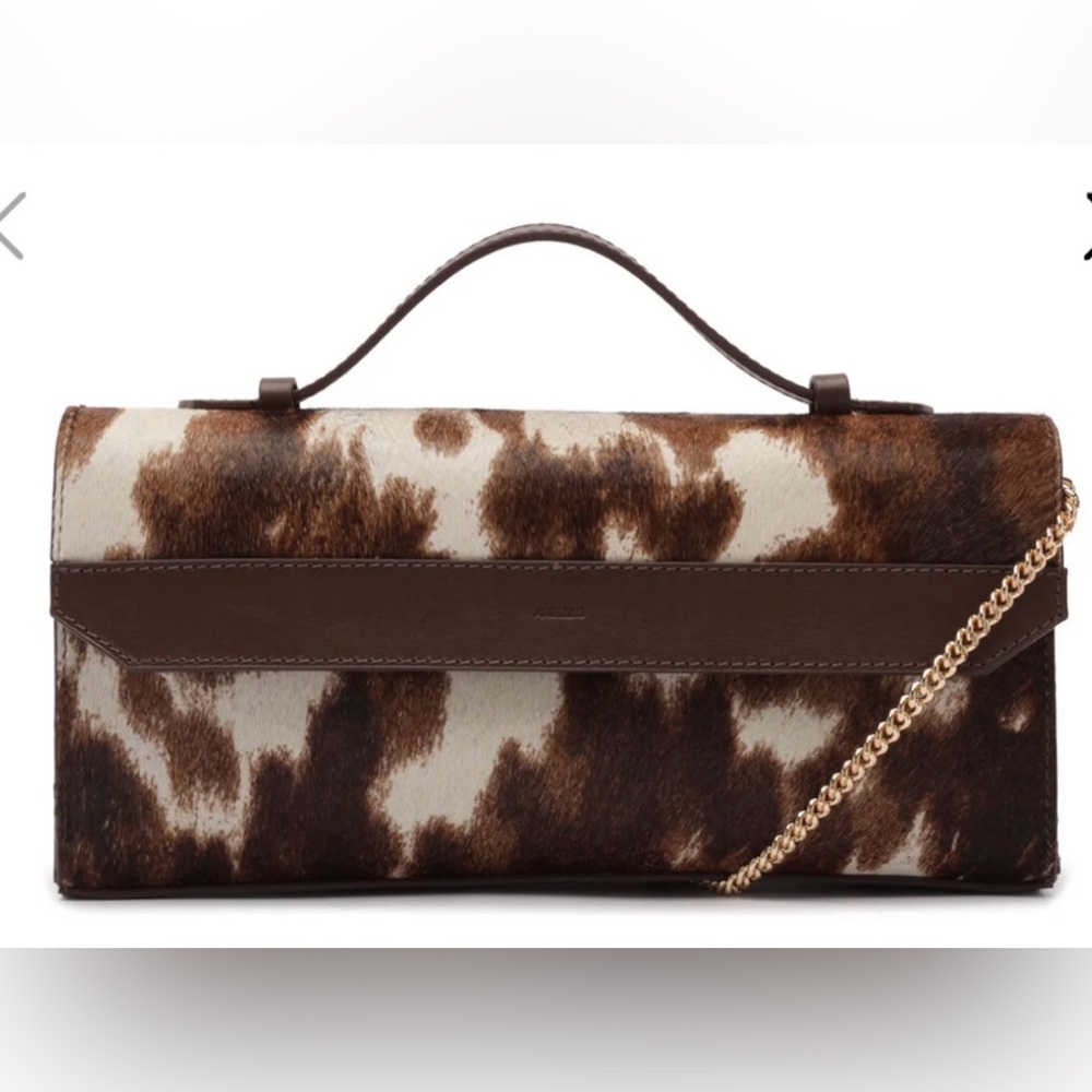 Suede Animal Print Crossbody Bag with Chain Strap – Arezzo